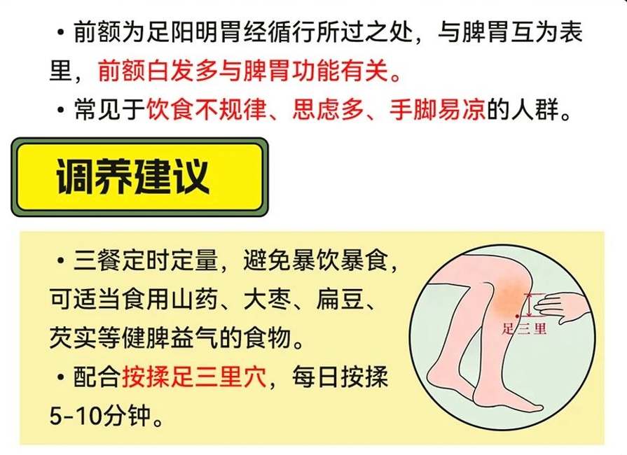 白发位置与健康隐患自查指南,内附调养方法
